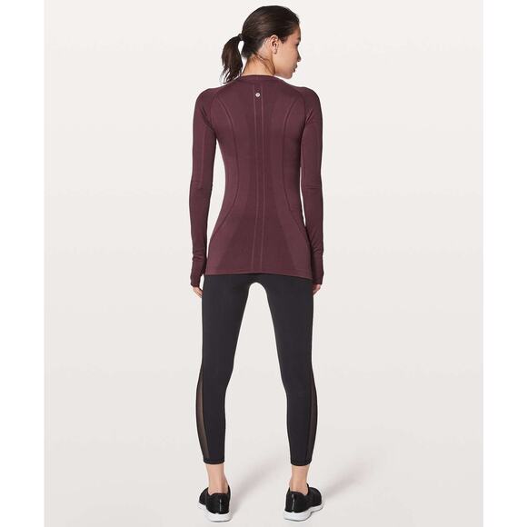 Lululemon Swiftly Tech Long-Sleeve Crew Reflective Breathable Running Shirt Sz 2 - Picture 4 of 14